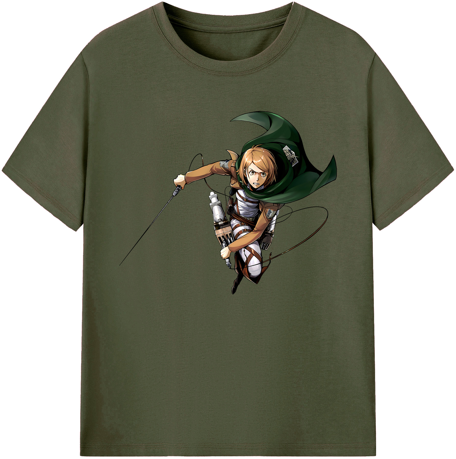 （画像用） 進撃の巨人 ペトラ·ラル Attack on Titan Petra Rall 綿100％ メンズ半袖Tシャツ｜肌触りやわらか＆通気性